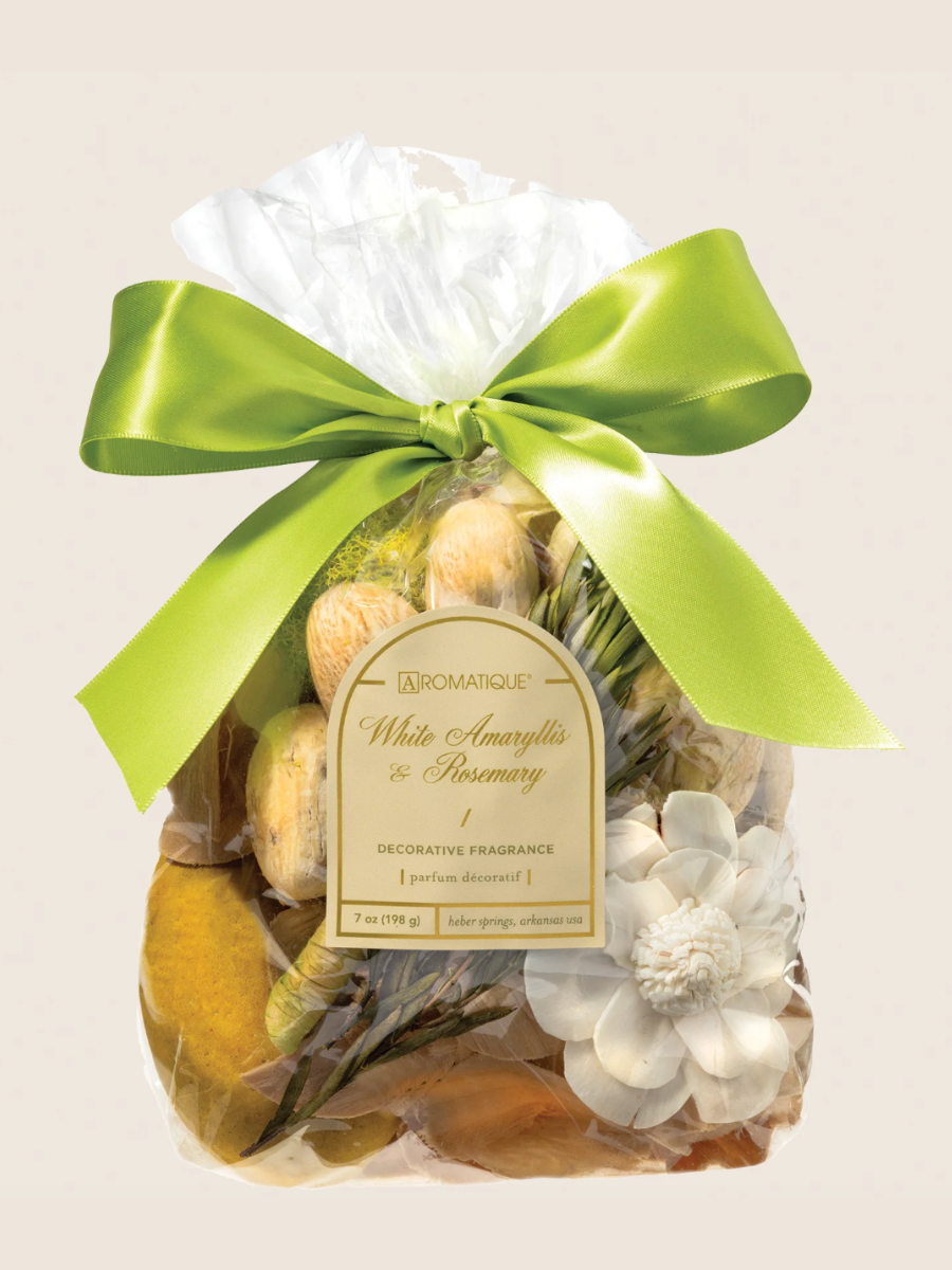 White Amaryllis & Rosemary Decorative Fragrance Bag-Gifts + Candles-[option4]-[option5]-[option6]-Shop-Womens-Boutique-Store