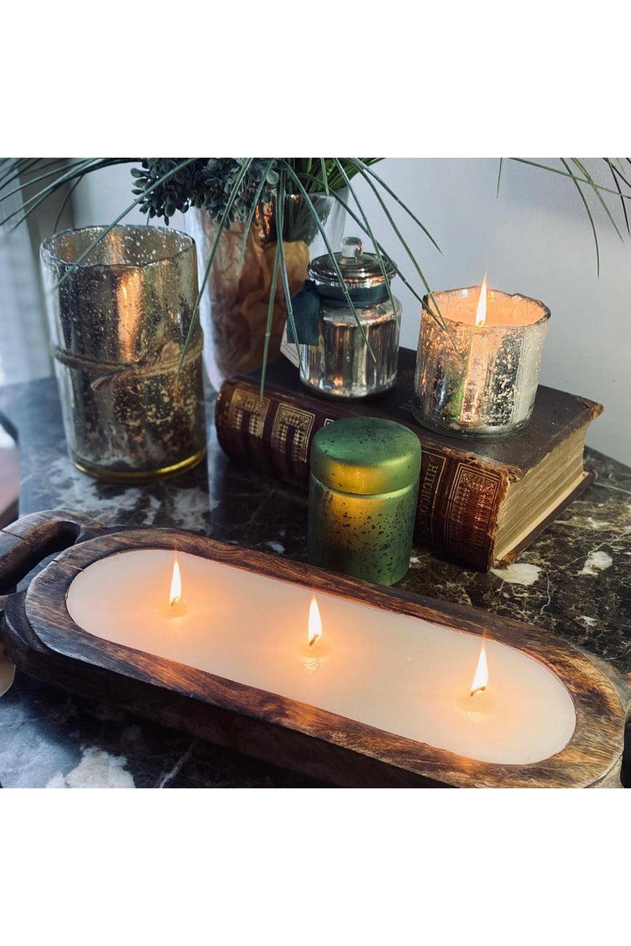 Wooden Candle Tray-Gifts + Candles-[option4]-[option5]-[option6]-Shop-Womens-Boutique-Store