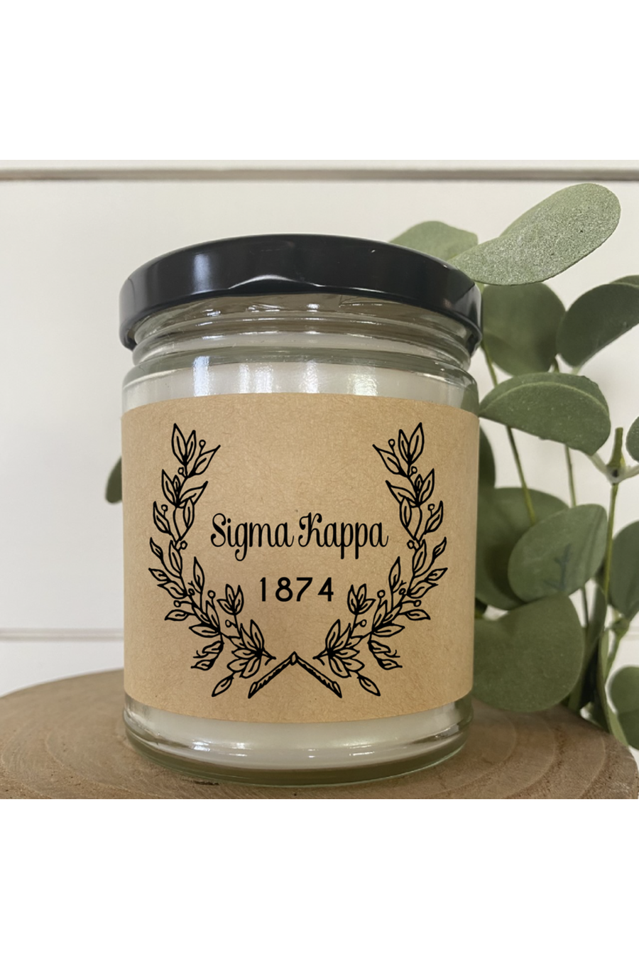 Sigma Kappa - 9oz Soy Candle-Gifts + Candles-[option4]-[option5]-[option6]-Shop-Womens-Boutique-Store