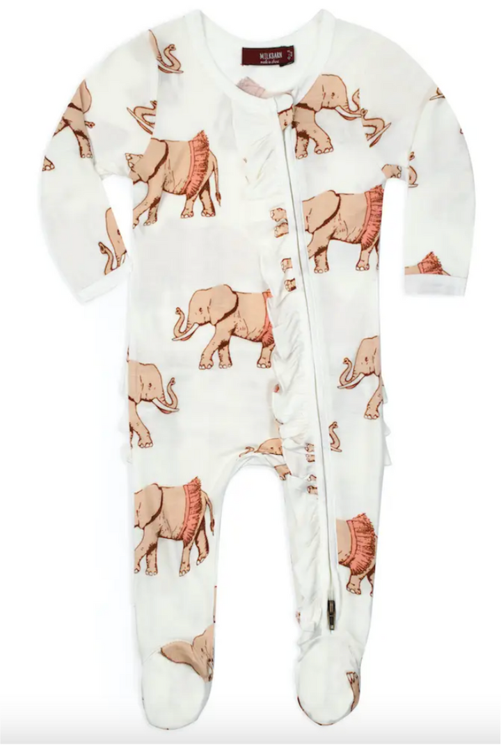 Milkbarn 0-3M Zipper Pajamas-Gifts + Candles-Birdy Brave-[option4]-[option5]-[option6]-Shop-Womens-Boutique-Store