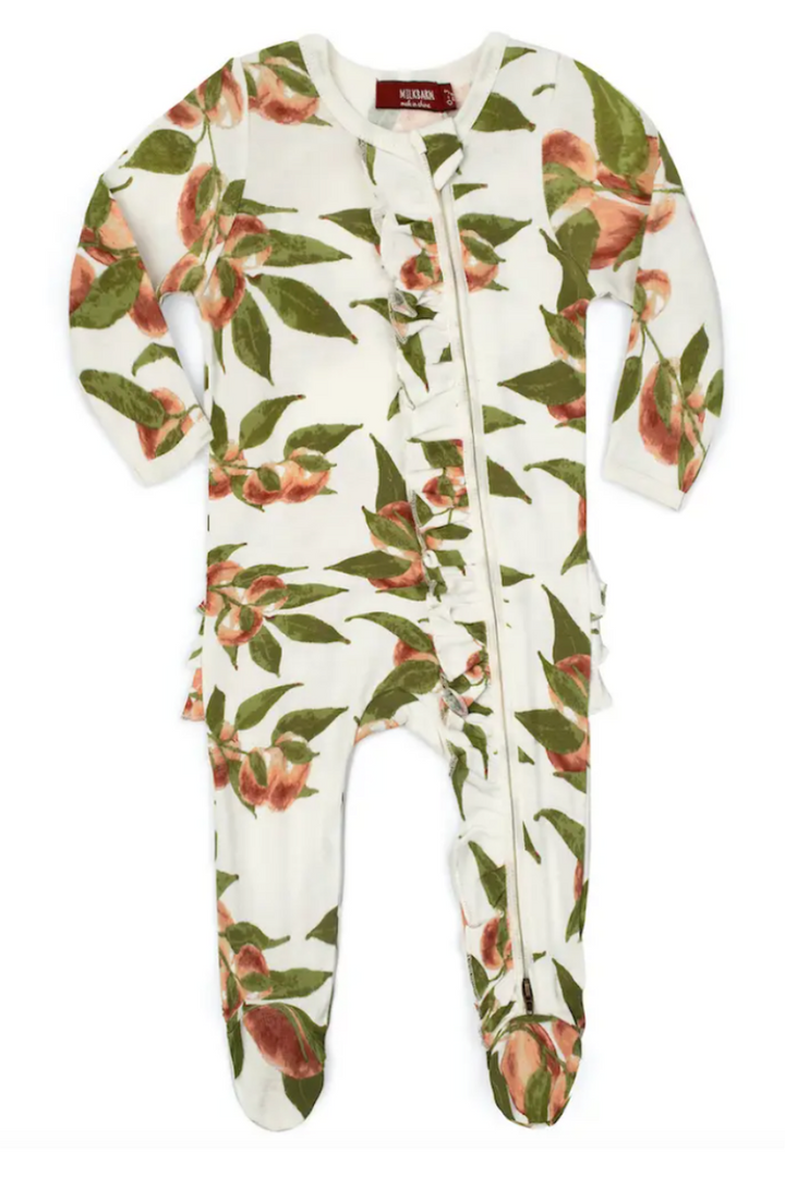 Milkbarn 0-3M Zipper Pajamas-Gifts + Candles-Sweet Peaches-[option4]-[option5]-[option6]-Shop-Womens-Boutique-Store