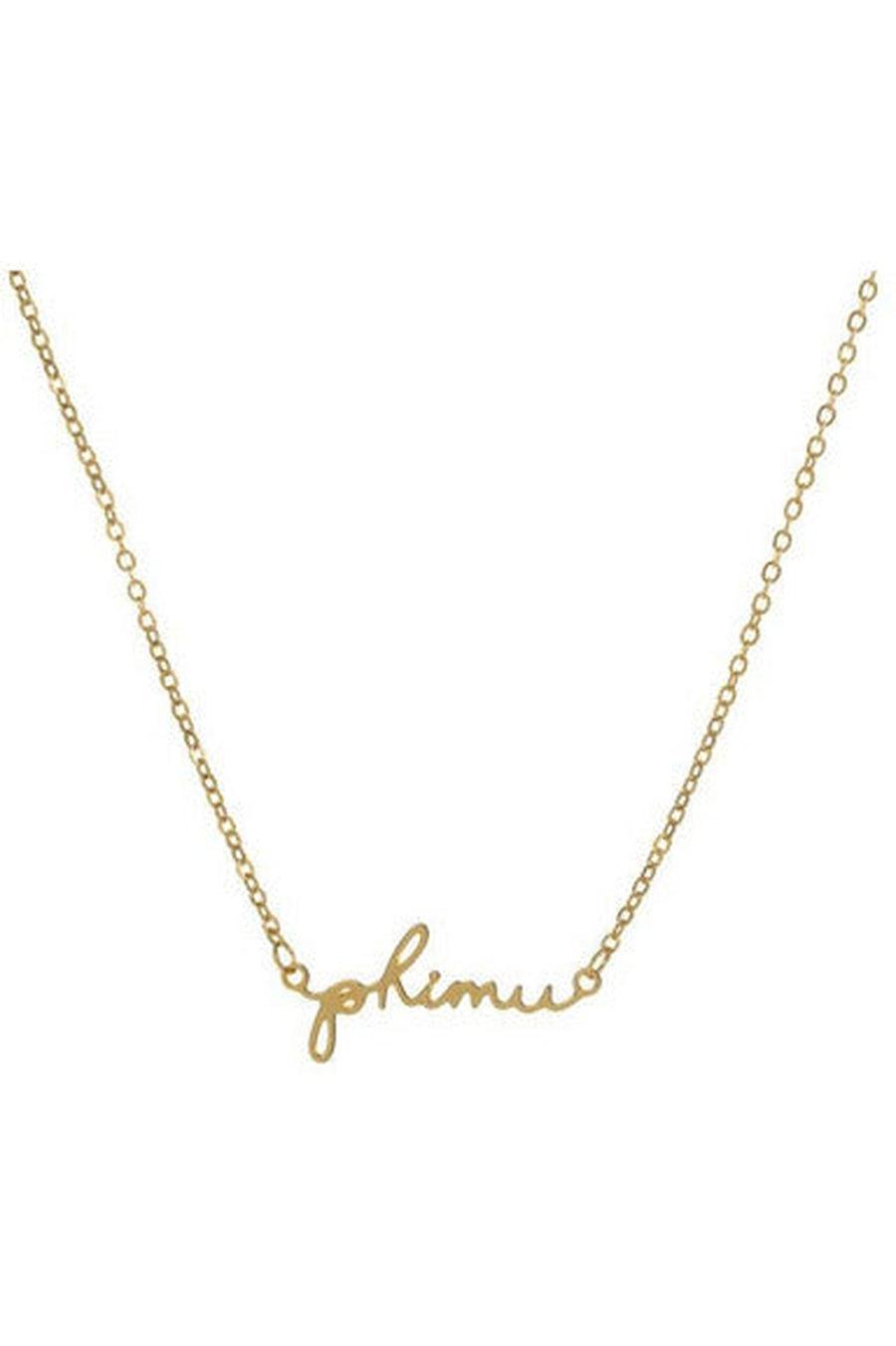 Phi Mu Sorority Script Necklace-Gifts + Candles-[option4]-[option5]-[option6]-Shop-Womens-Boutique-Store