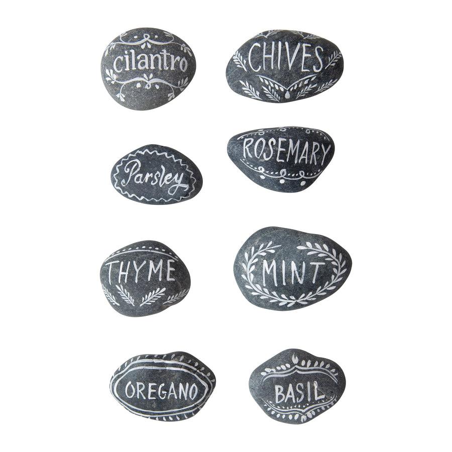 Hand-Painted Natural Stone Herb Garden Markers-Home + Entertain-[option4]-[option5]-[option6]-Shop-Womens-Boutique-Store