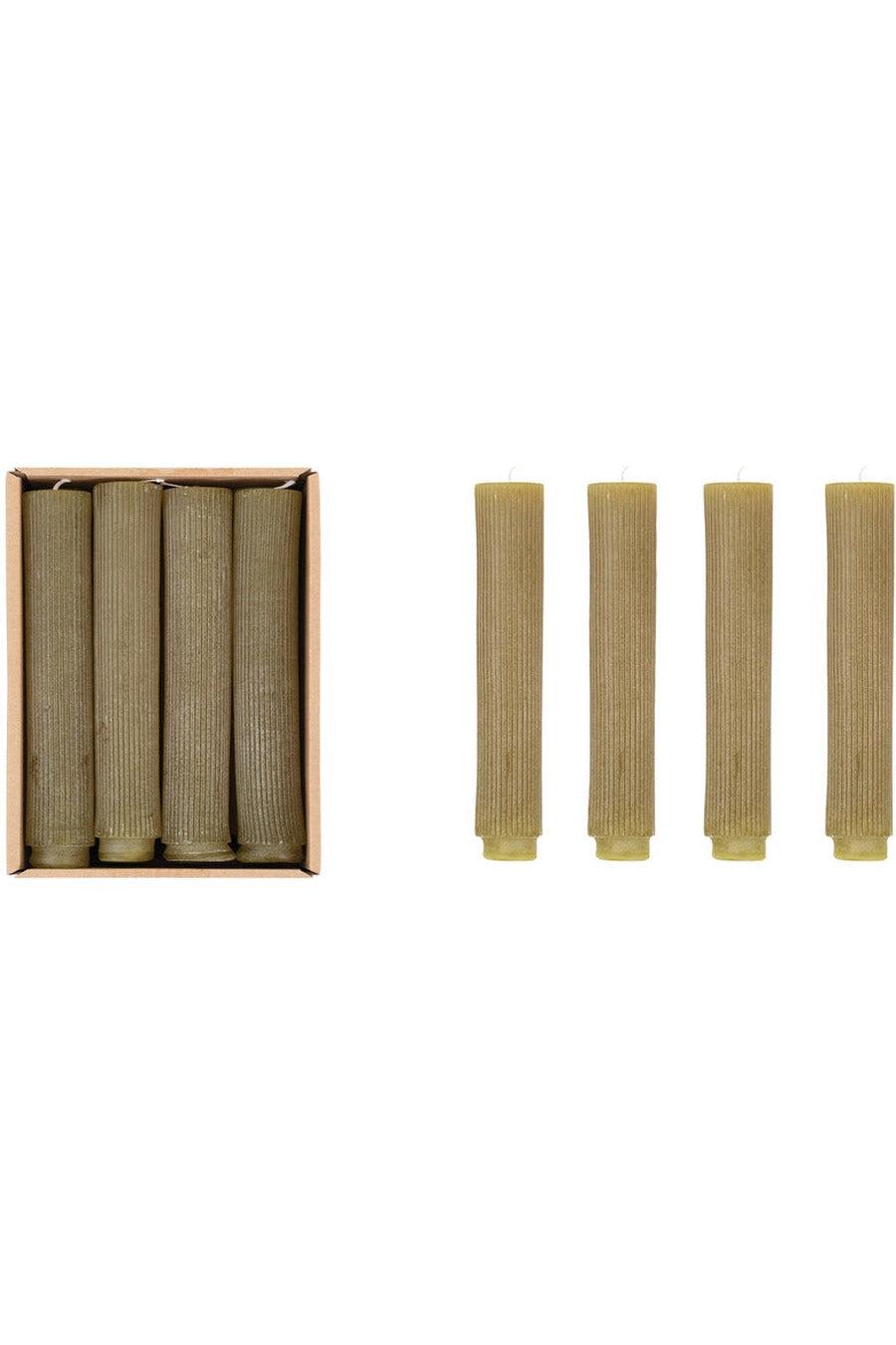 Pleated Taper Candles-Gifts + Candles-[option4]-[option5]-[option6]-Shop-Womens-Boutique-Store