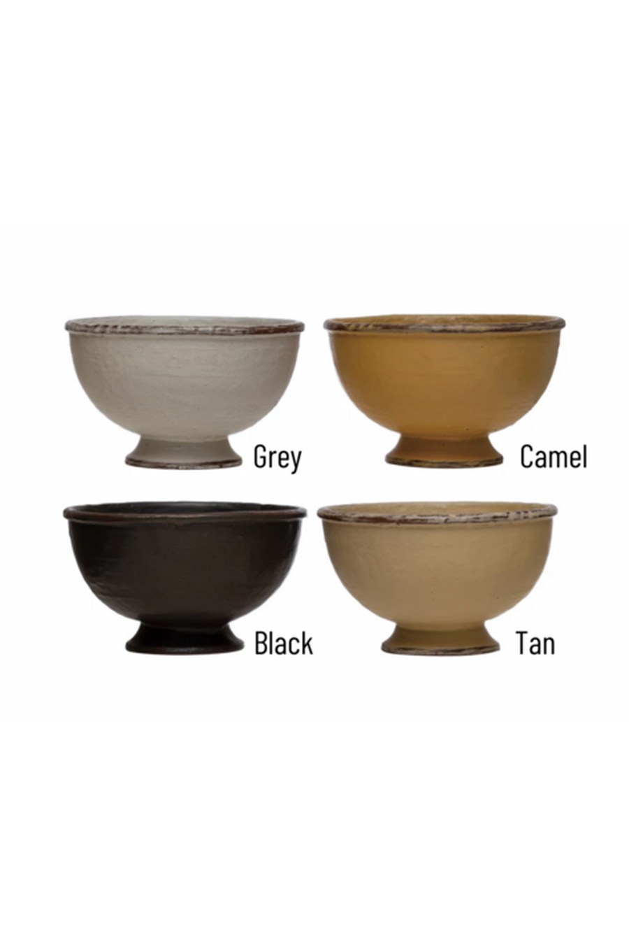 Stoneware Footed Bowl-Home + Entertain-[option4]-[option5]-[option6]-Shop-Womens-Boutique-Store