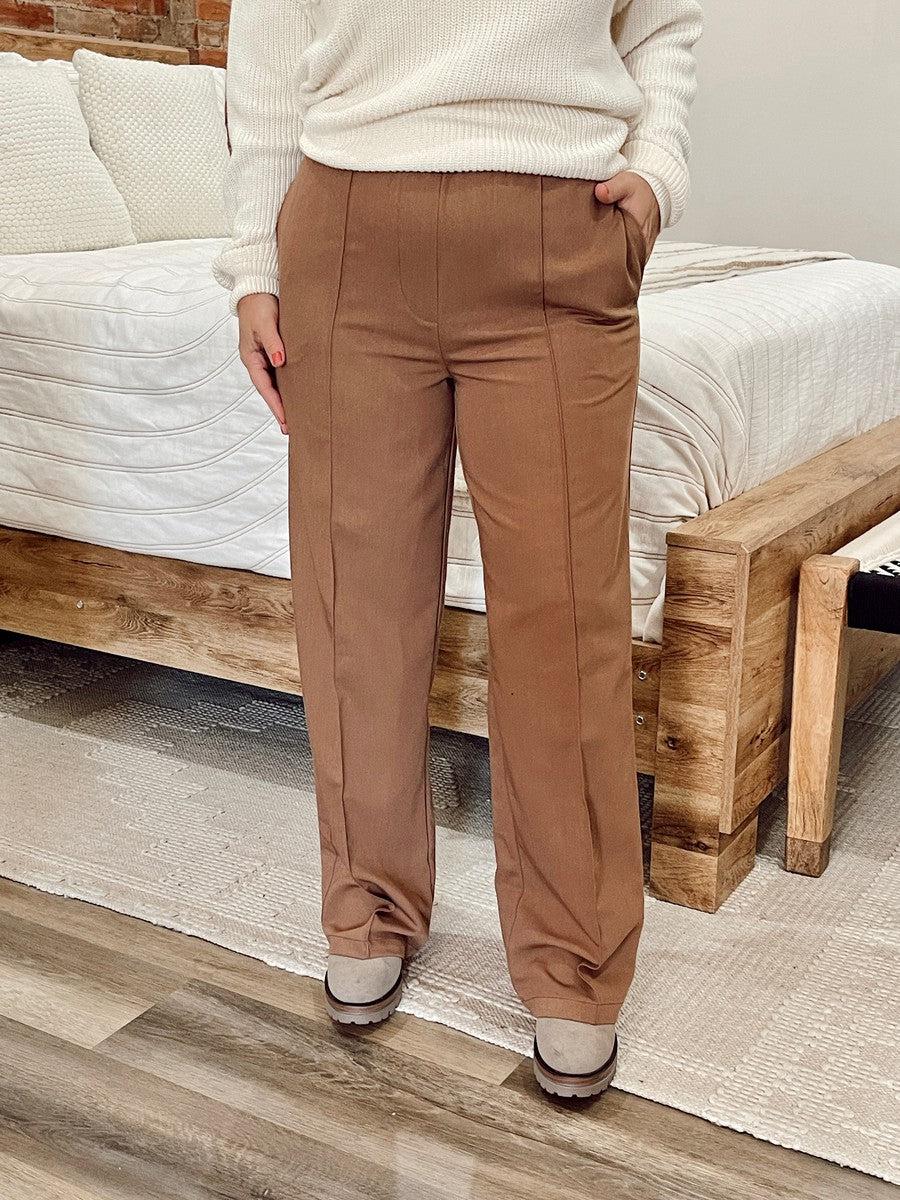The Classic Trouser in Brown-Bottoms-[option4]-[option5]-[option6]-Shop-Womens-Boutique-Store