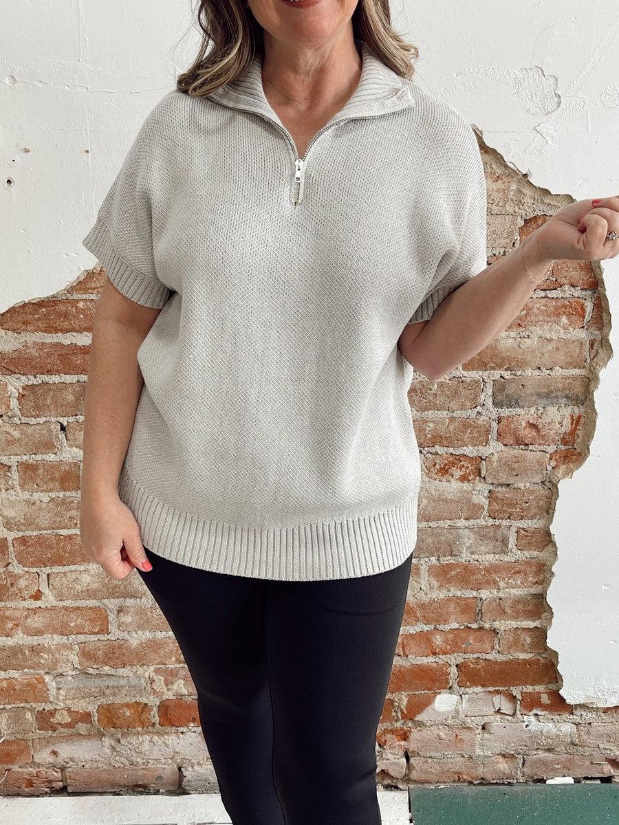 In the Clouds Quarter Zip Sweater-Tops-[option4]-[option5]-[option6]-Shop-Womens-Boutique-Store