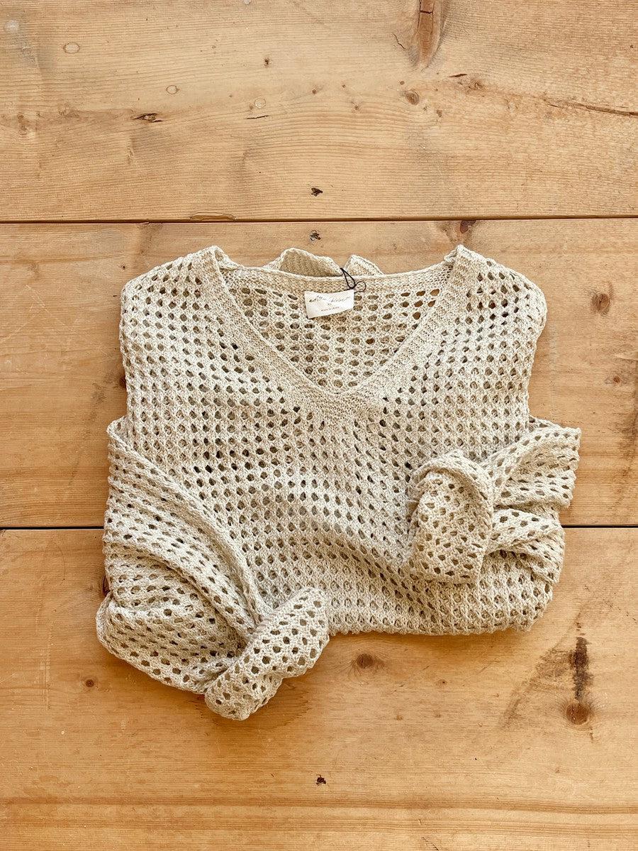 Open Foil Sweater-Tops-[option4]-[option5]-[option6]-Shop-Womens-Boutique-Store