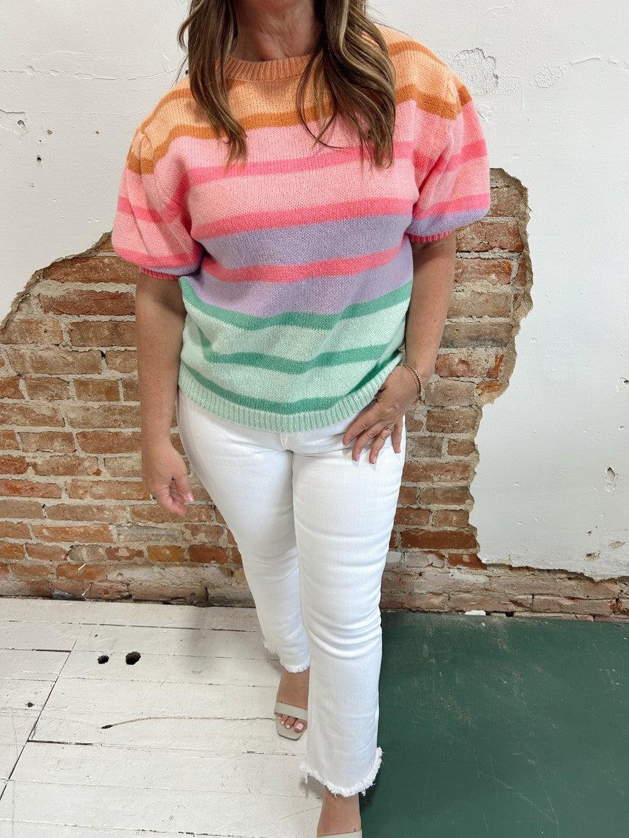 Over the Rainbow Sweater-Tops Short Sleeve-[option4]-[option5]-[option6]-Shop-Womens-Boutique-Store