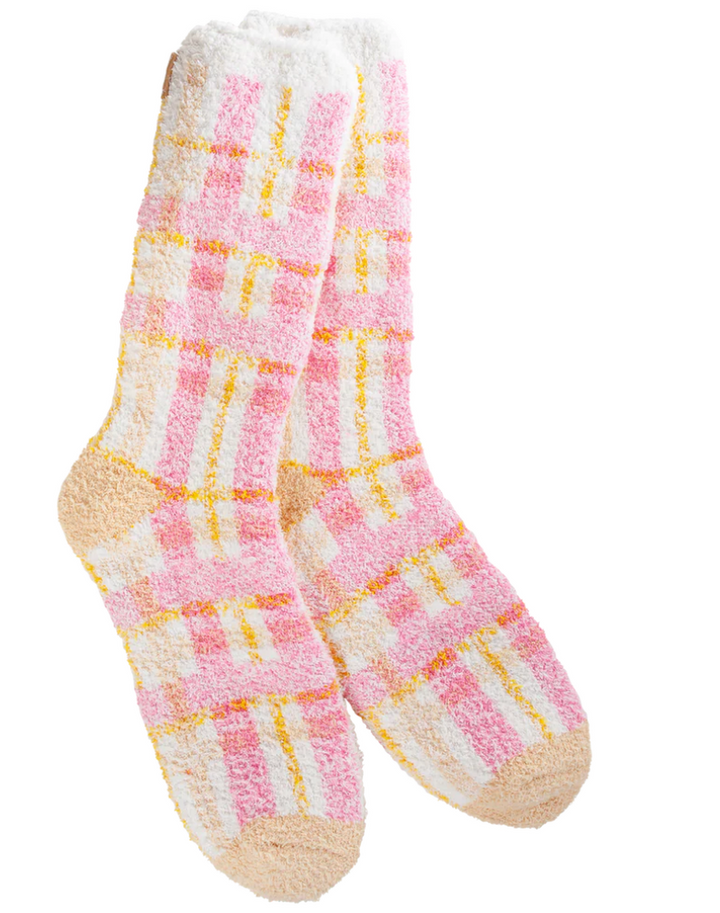World's Softest Socks Cozy Spring Collection-Accessories-Pink Plaid-[option4]-[option5]-[option6]-Shop-Womens-Boutique-Store