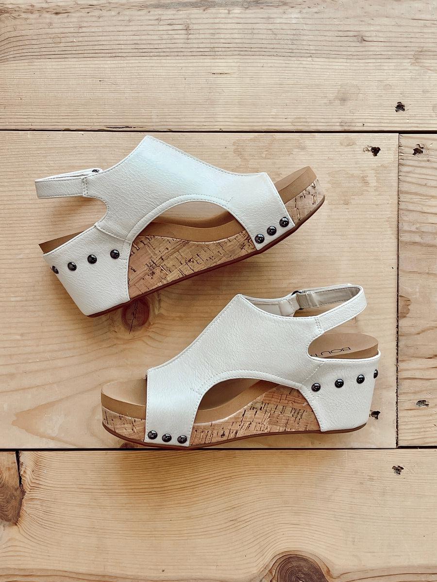 The Carley Wedge in Cream-Shoes-[option4]-[option5]-[option6]-Shop-Womens-Boutique-Store