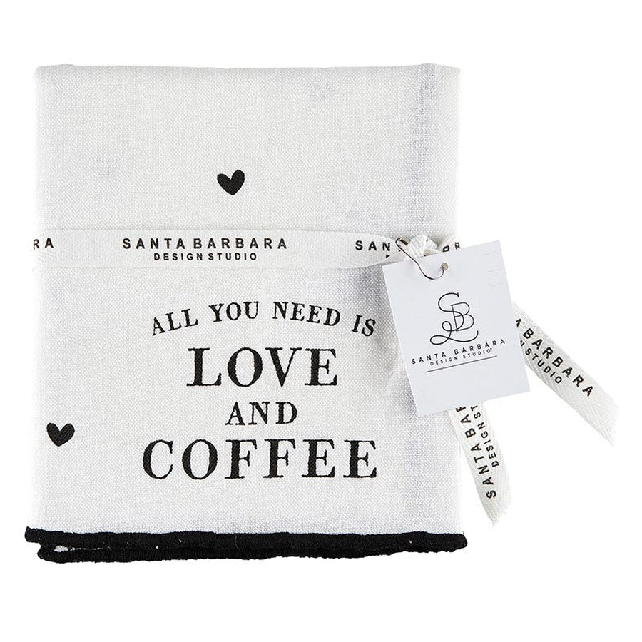 Love & Coffee Tea Towel-Home + Entertain-[option4]-[option5]-[option6]-Shop-Womens-Boutique-Store