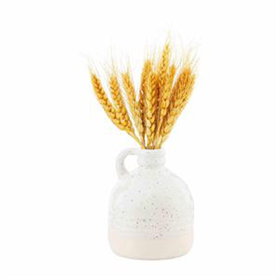 Preserved Wheat in Glazed Stoneware Vase-Home + Entertain-Mustard-[option4]-[option5]-[option6]-Shop-Womens-Boutique-Store