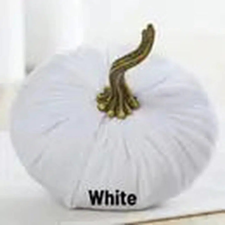 Handmade Small Velvet Pumpkins-Home + Entertain-Ivory-[option4]-[option5]-[option6]-Shop-Womens-Boutique-Store