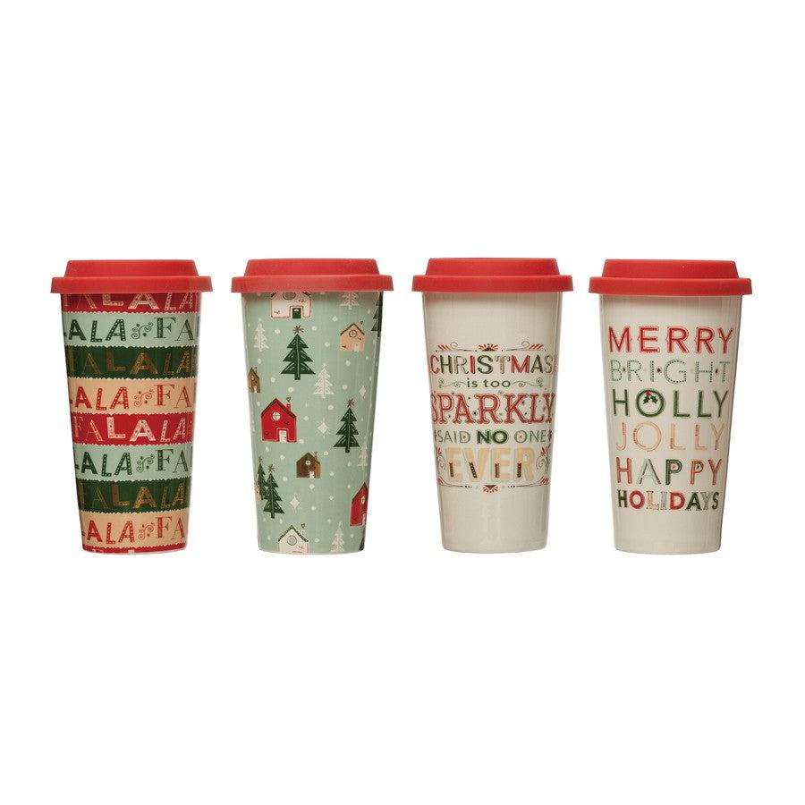Stoneware Holiday Travel Mugs-Home + Entertain-[option4]-[option5]-[option6]-Shop-Womens-Boutique-Store