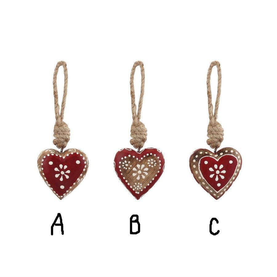 Wooden Heart Ornaments-Home + Entertain-[option4]-[option5]-[option6]-Shop-Womens-Boutique-Store