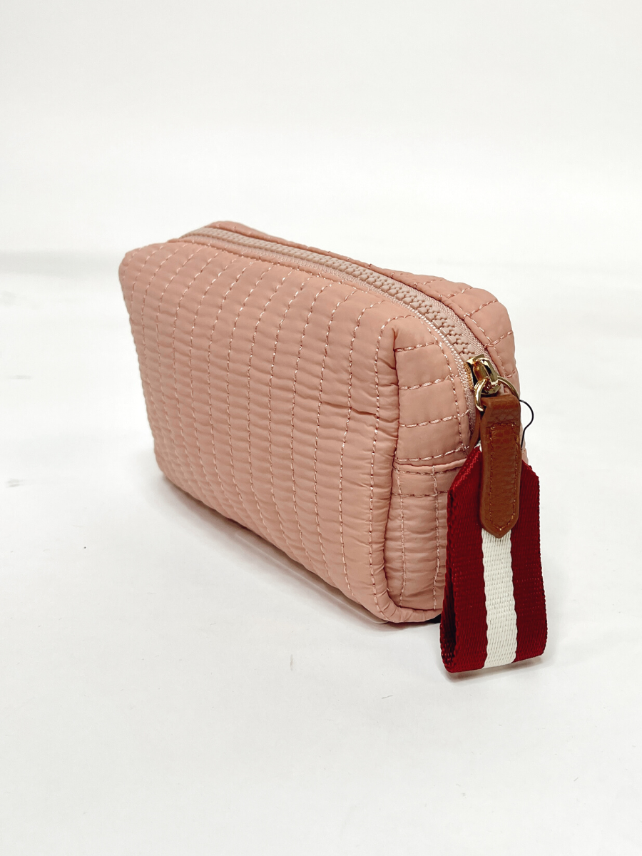 Ezra Small Boxy Cosmetic Pouch-Accessories-Blush-[option4]-[option5]-[option6]-Shop-Womens-Boutique-Store