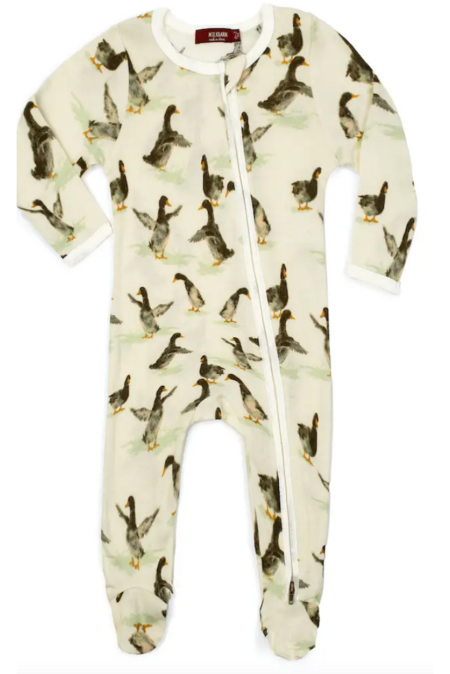 Milkbarn 3-6M Zipper Pajamas-Gifts + Candles-Duck-[option4]-[option5]-[option6]-Shop-Womens-Boutique-Store