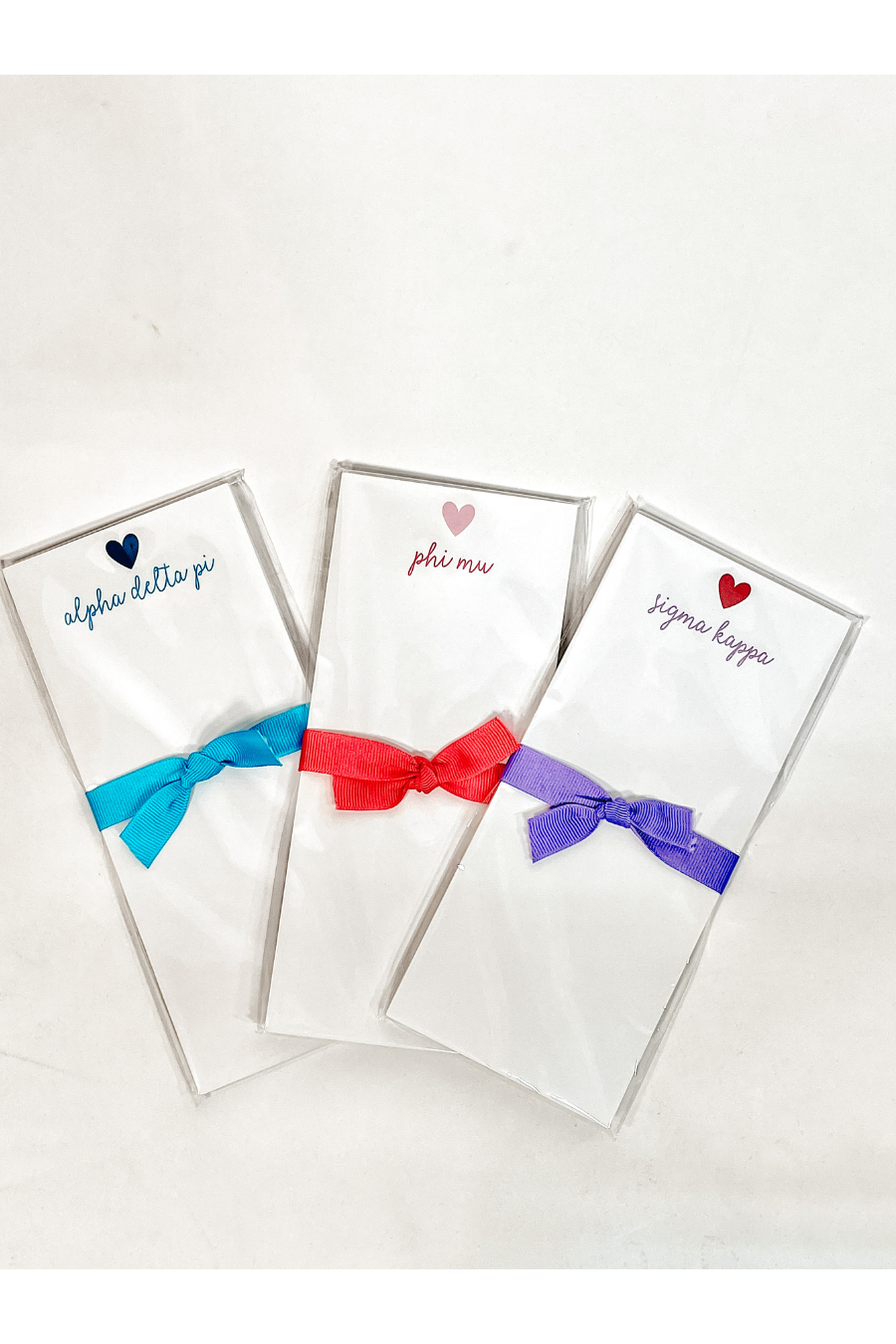 Sorority Heart Skinny Notepads-Gifts + Candles-[option4]-[option5]-[option6]-Shop-Womens-Boutique-Store