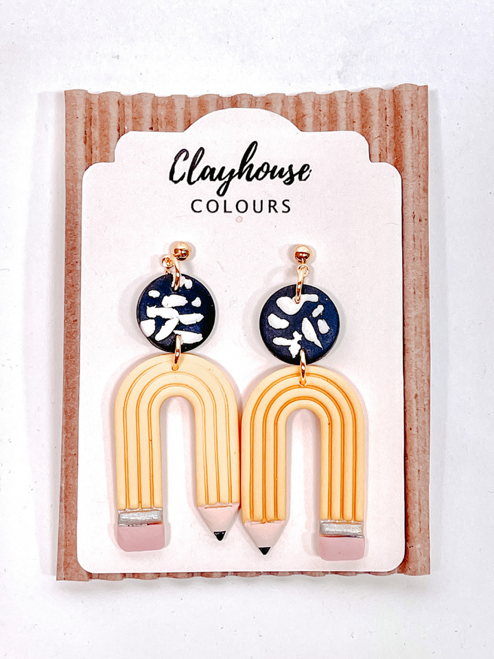 Clay Earrings-Accessories-Rainbow Pencil-[option4]-[option5]-[option6]-Shop-Womens-Boutique-Store