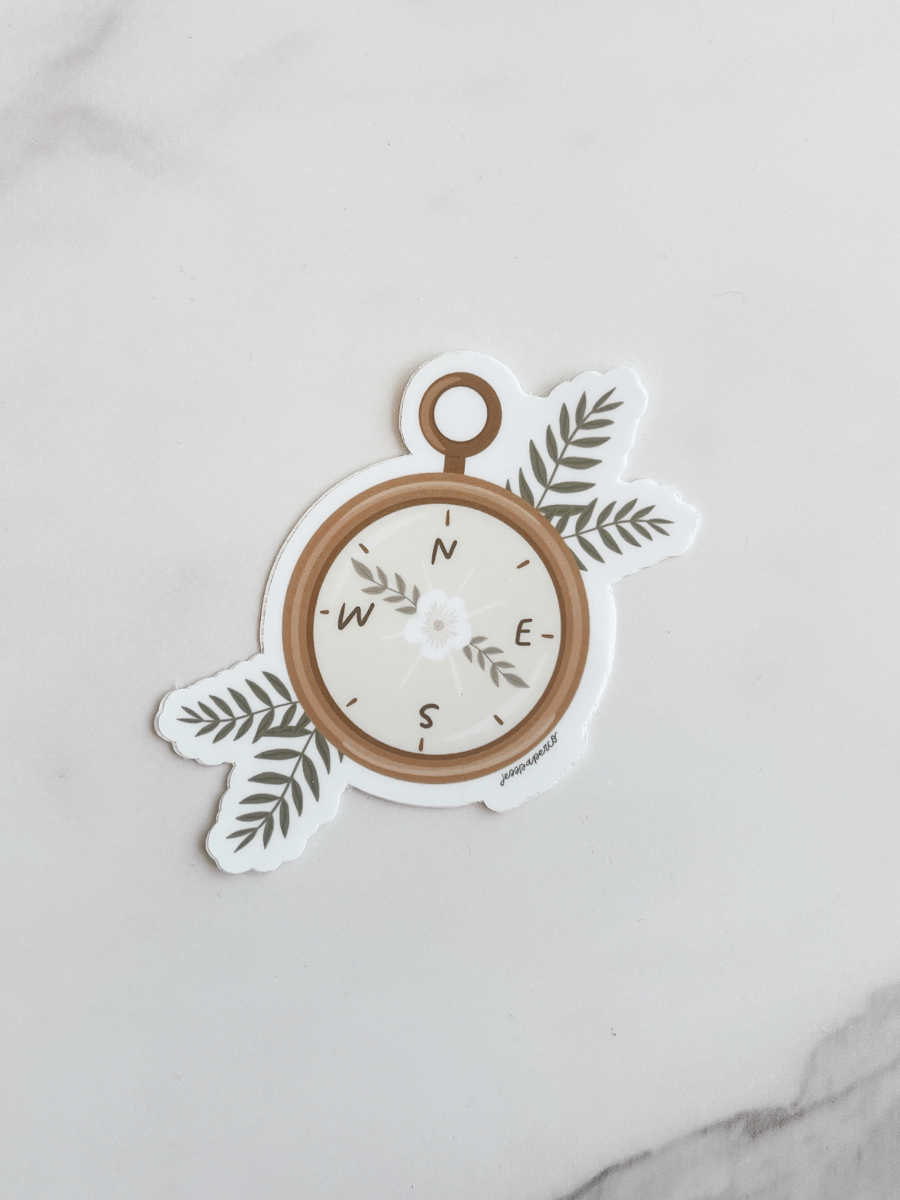 Compass Sticker-Gifts + Candles-[option4]-[option5]-[option6]-Shop-Womens-Boutique-Store