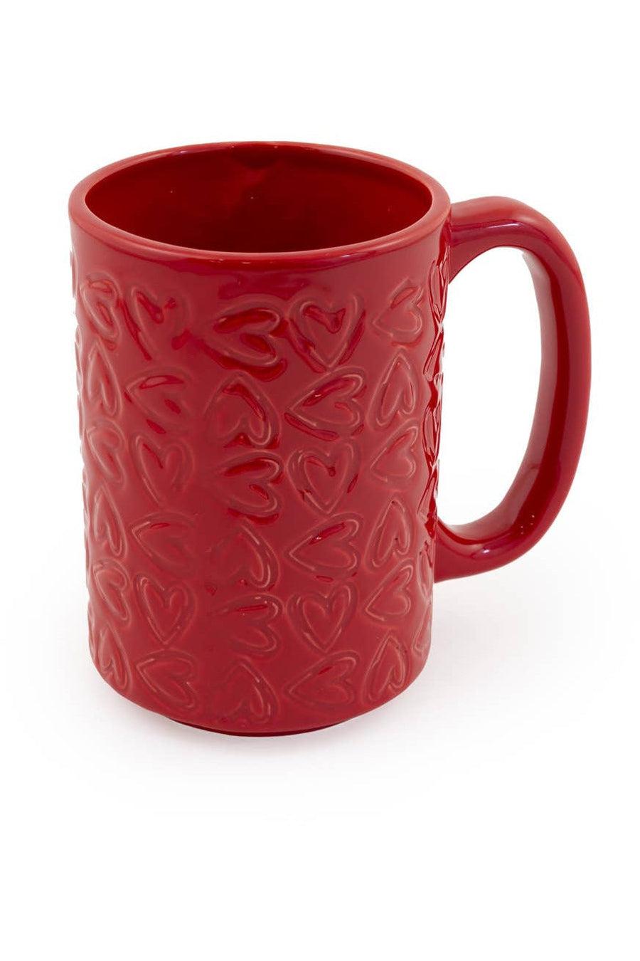 Red Heart Ceramic Mug Valentines-Home + Entertain-[option4]-[option5]-[option6]-Shop-Womens-Boutique-Store