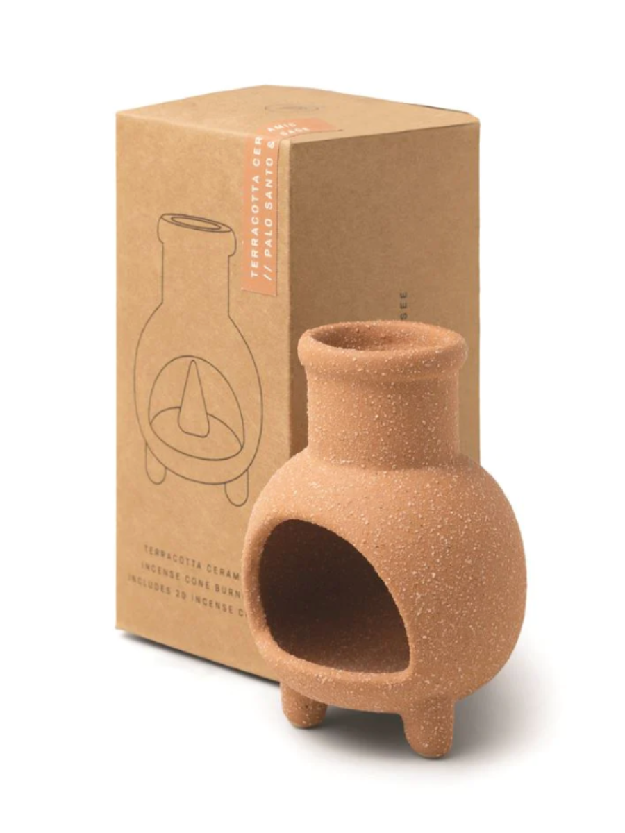Chiminea Ceramic Incense Cone Holder-Gifts + Candles-[option4]-[option5]-[option6]-Shop-Womens-Boutique-Store