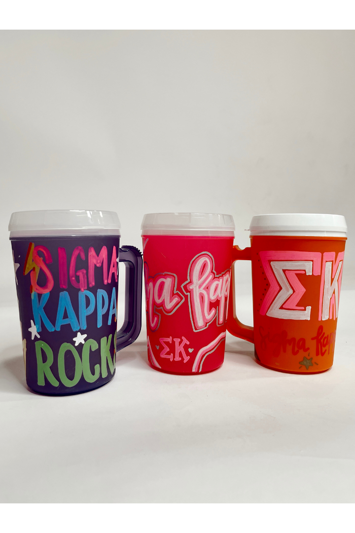 Sorority Hand Painted Mugs - Sigma Kappa-Gifts + Candles-[option4]-[option5]-[option6]-Shop-Womens-Boutique-Store