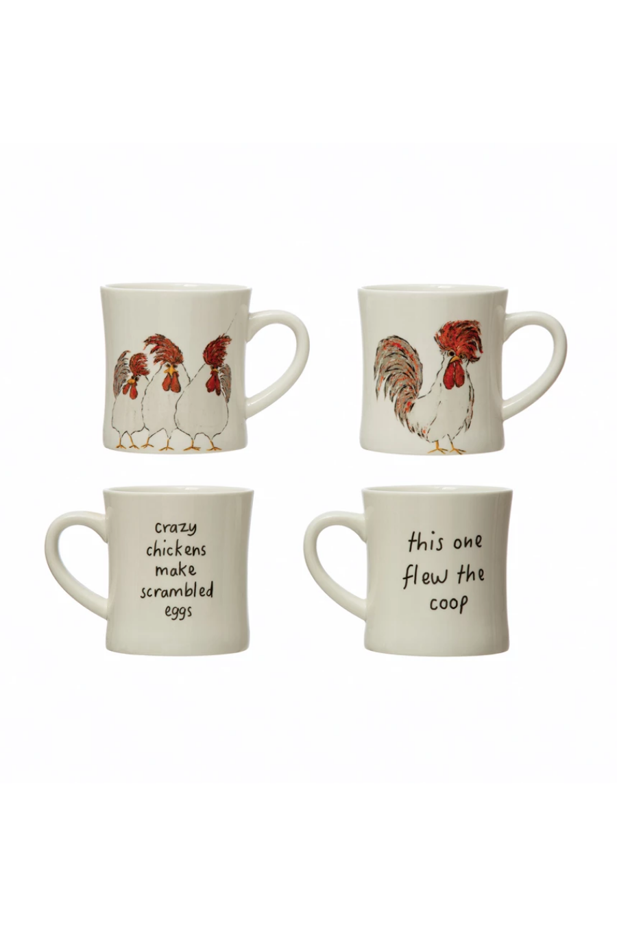 Stoneware Mug with Chicken-Home + Entertain-[option4]-[option5]-[option6]-Shop-Womens-Boutique-Store