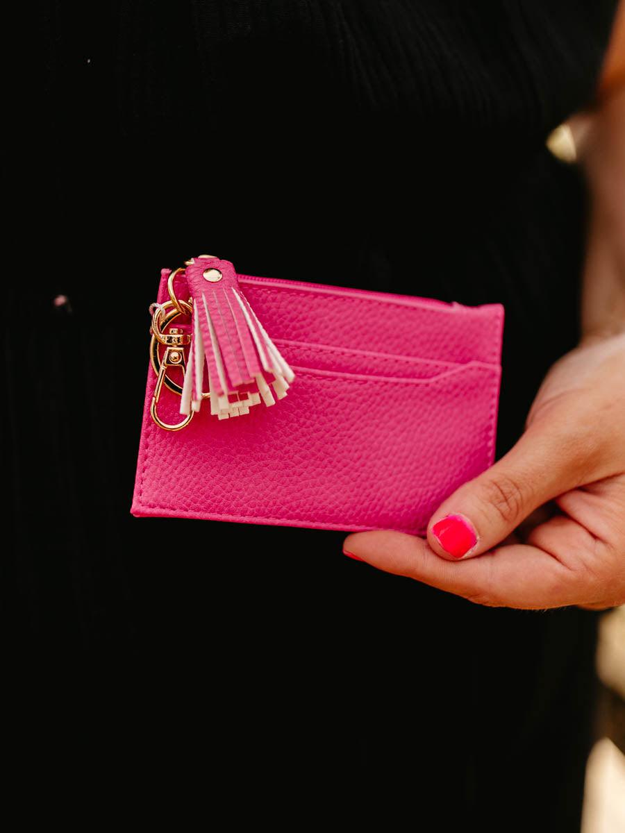 Cece Card Case & Keychain-Accessories-Pink-[option4]-[option5]-[option6]-Shop-Womens-Boutique-Store