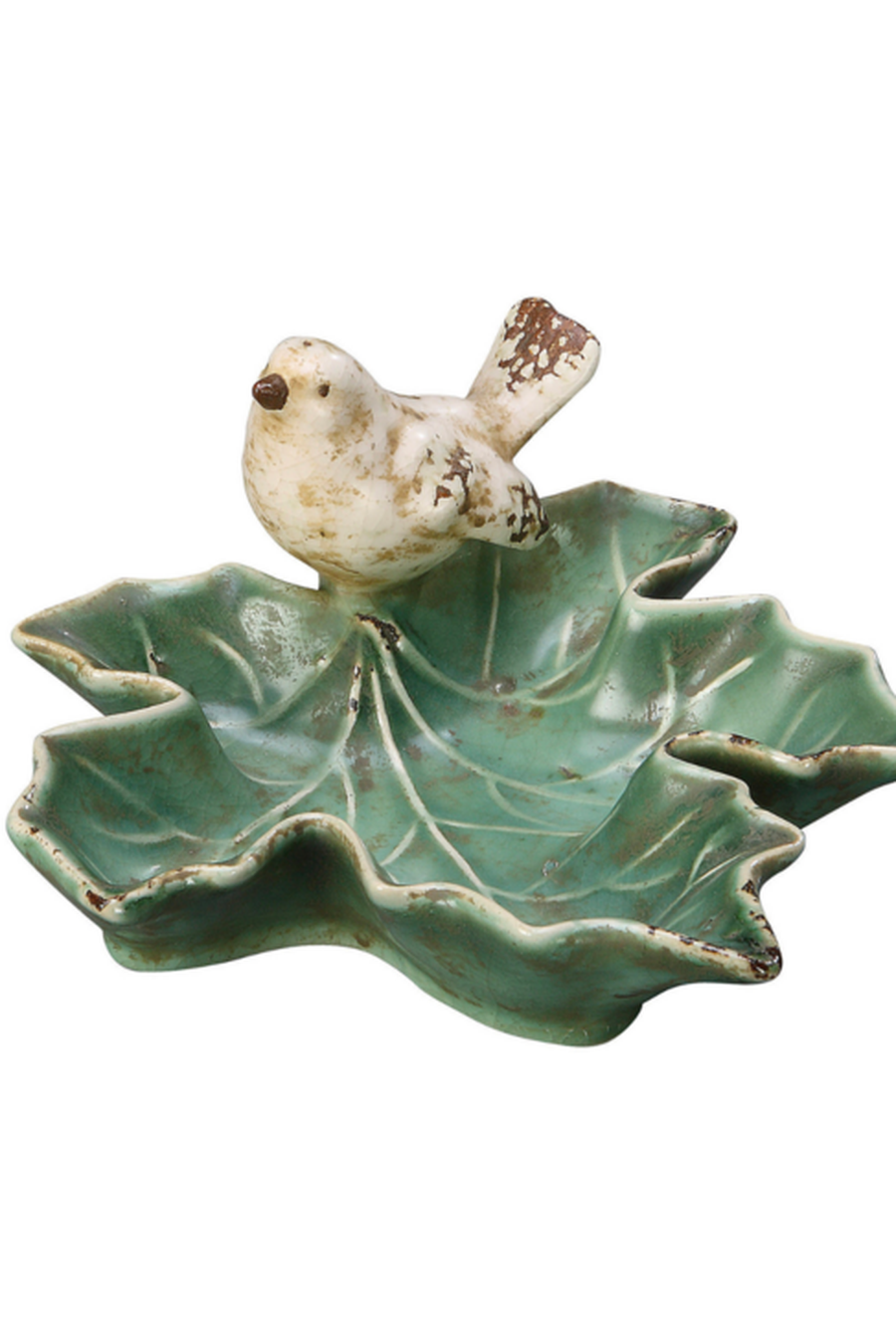 Ceramic Leaf Dish with Bird-Home + Entertain-[option4]-[option5]-[option6]-Shop-Womens-Boutique-Store