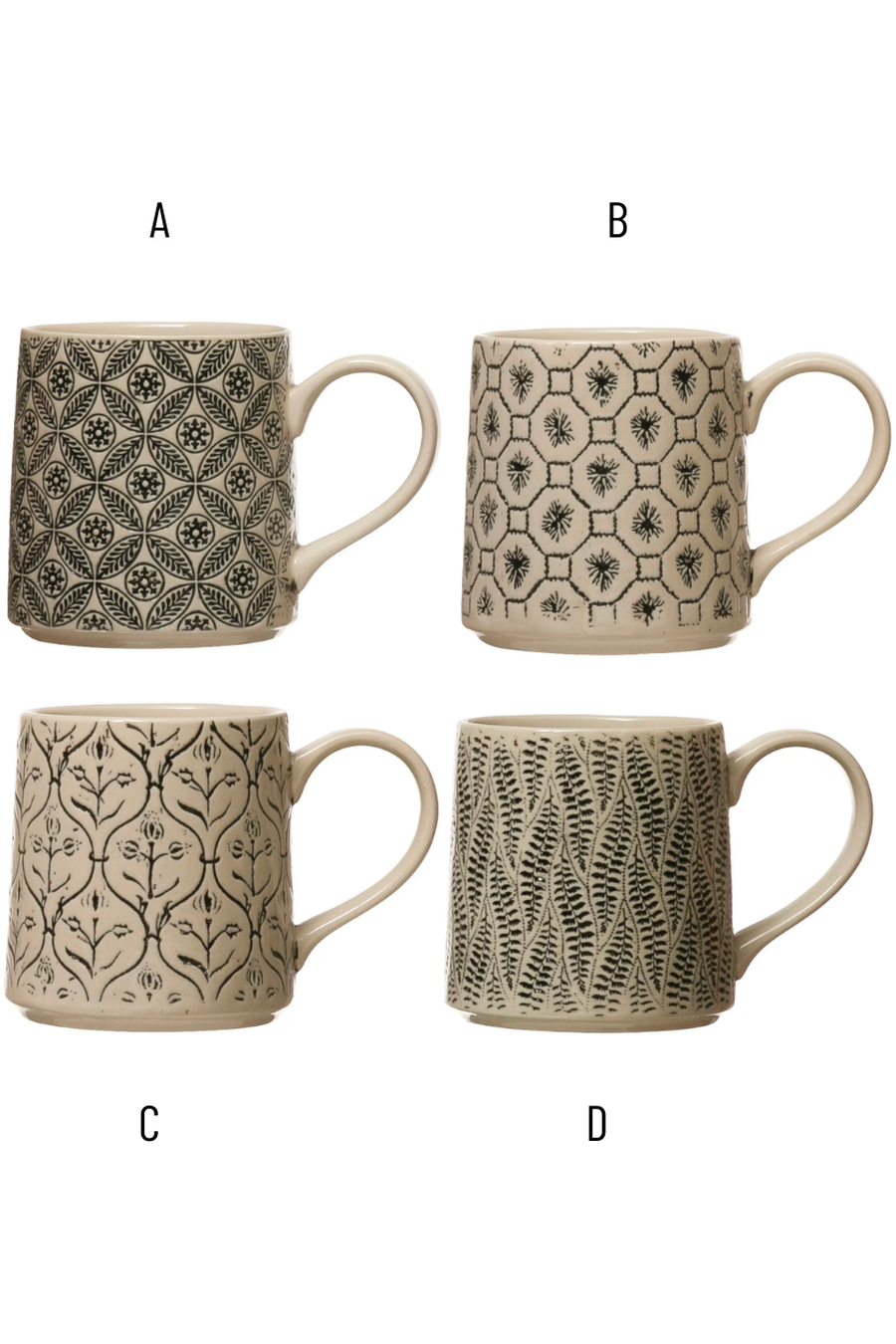 Beautifully Embossed Mugs-Home + Entertain-[option4]-[option5]-[option6]-Shop-Womens-Boutique-Store