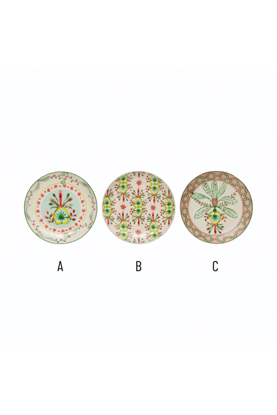 Multi Color Stoneware Plate-Home + Entertain-[option4]-[option5]-[option6]-Shop-Womens-Boutique-Store