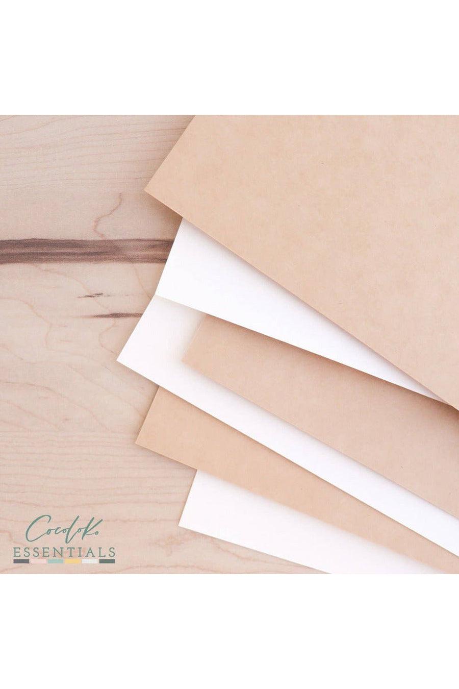 Pack of 6 Natural Kraft Cards-Gifts + Candles-[option4]-[option5]-[option6]-Shop-Womens-Boutique-Store