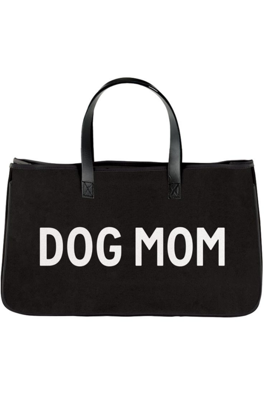 Black Canvas Dog Mom Tote-Accessories-[option4]-[option5]-[option6]-Shop-Womens-Boutique-Store