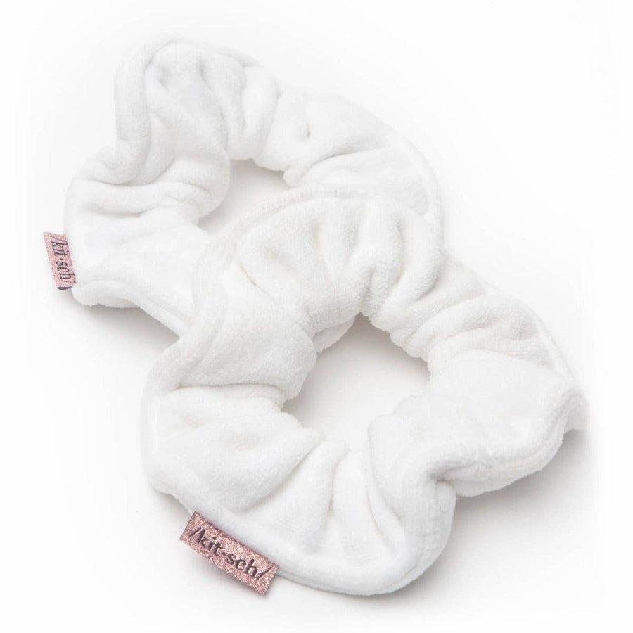 Towel Scrunchie 2 Pack in White-Accessories-[option4]-[option5]-[option6]-Shop-Womens-Boutique-Store