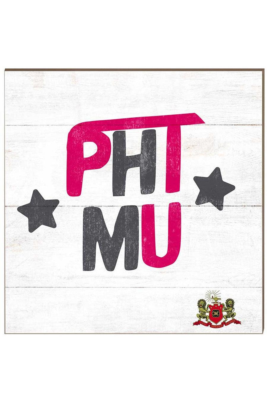 Retro Greek Sign - Phi Mu-Gifts + Candles-[option4]-[option5]-[option6]-Shop-Womens-Boutique-Store