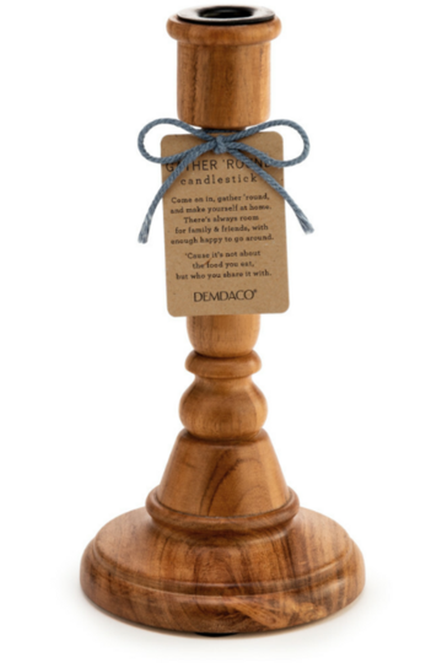 Turned Wood Candleholder-Gifts + Candles-[option4]-[option5]-[option6]-Shop-Womens-Boutique-Store